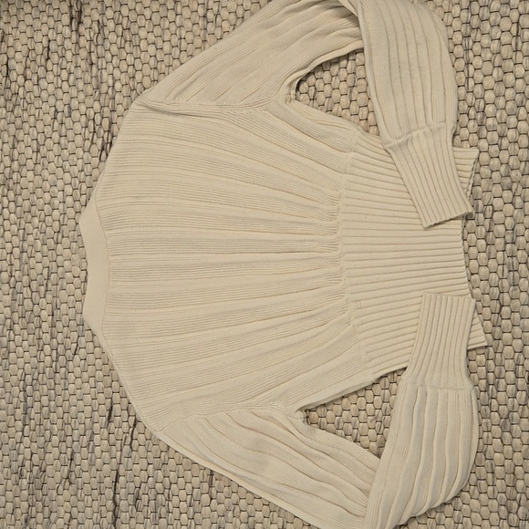 Wilfred Cream Ribbed Cardigan - Picture 4 of 5